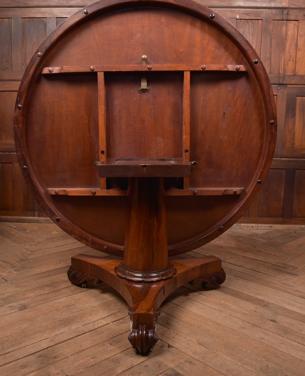 William IV Rosewood Snap Top Table View IX