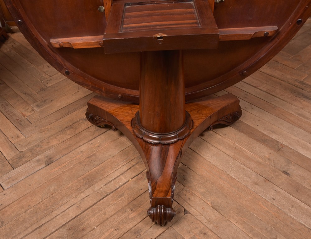 William IV Rosewood Snap Top Table View XIV