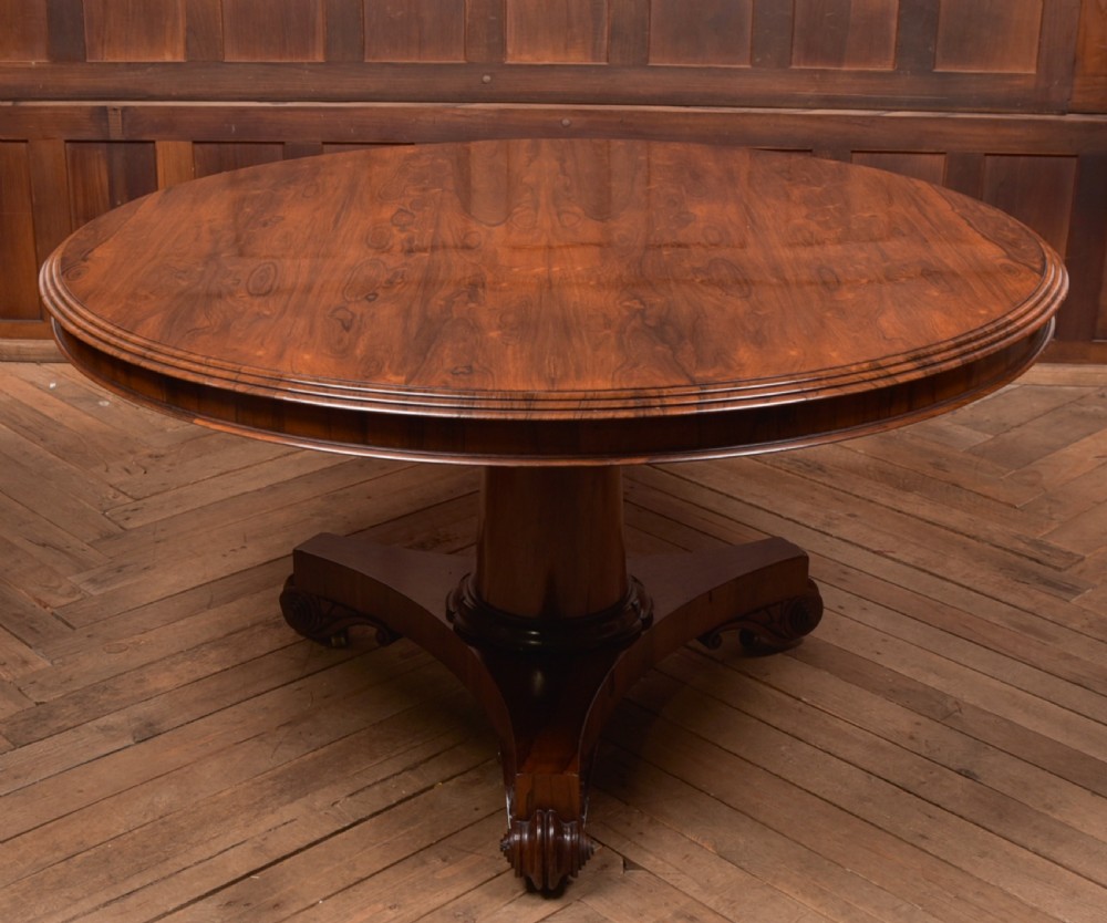 William IV Rosewood Snap Top Table View XV