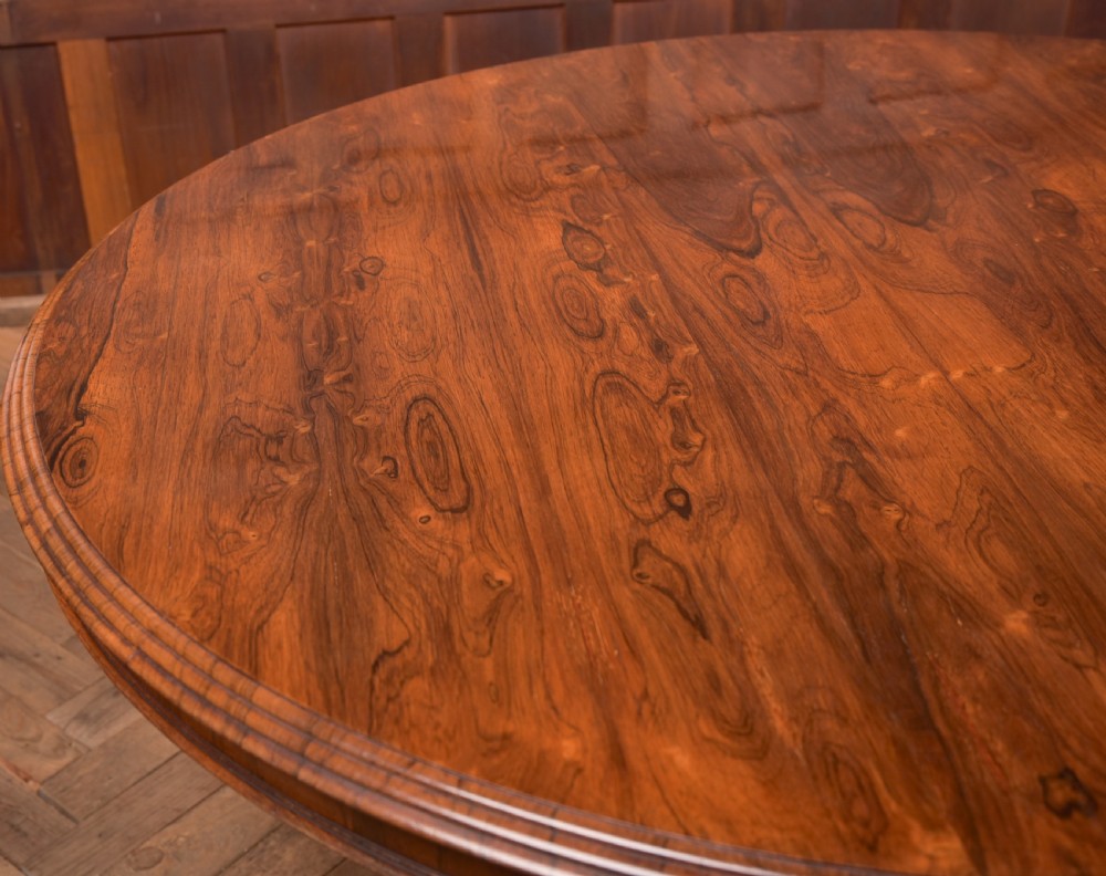 William IV Rosewood Snap Top Table View XVI