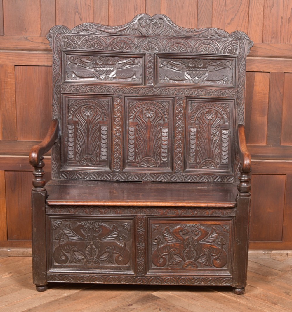 18th Century Oak Monk Bench