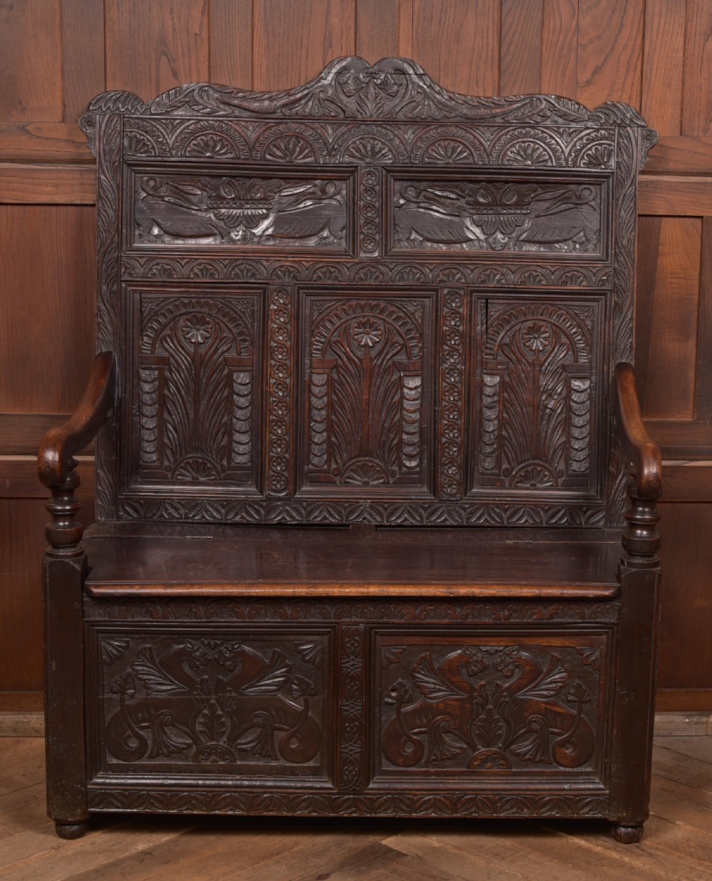 18th Century Oak Monk Bench View III