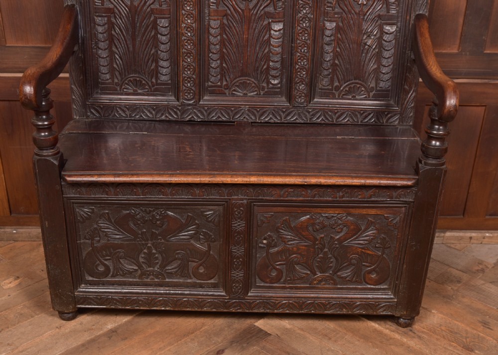 18th Century Oak Monk Bench View IV