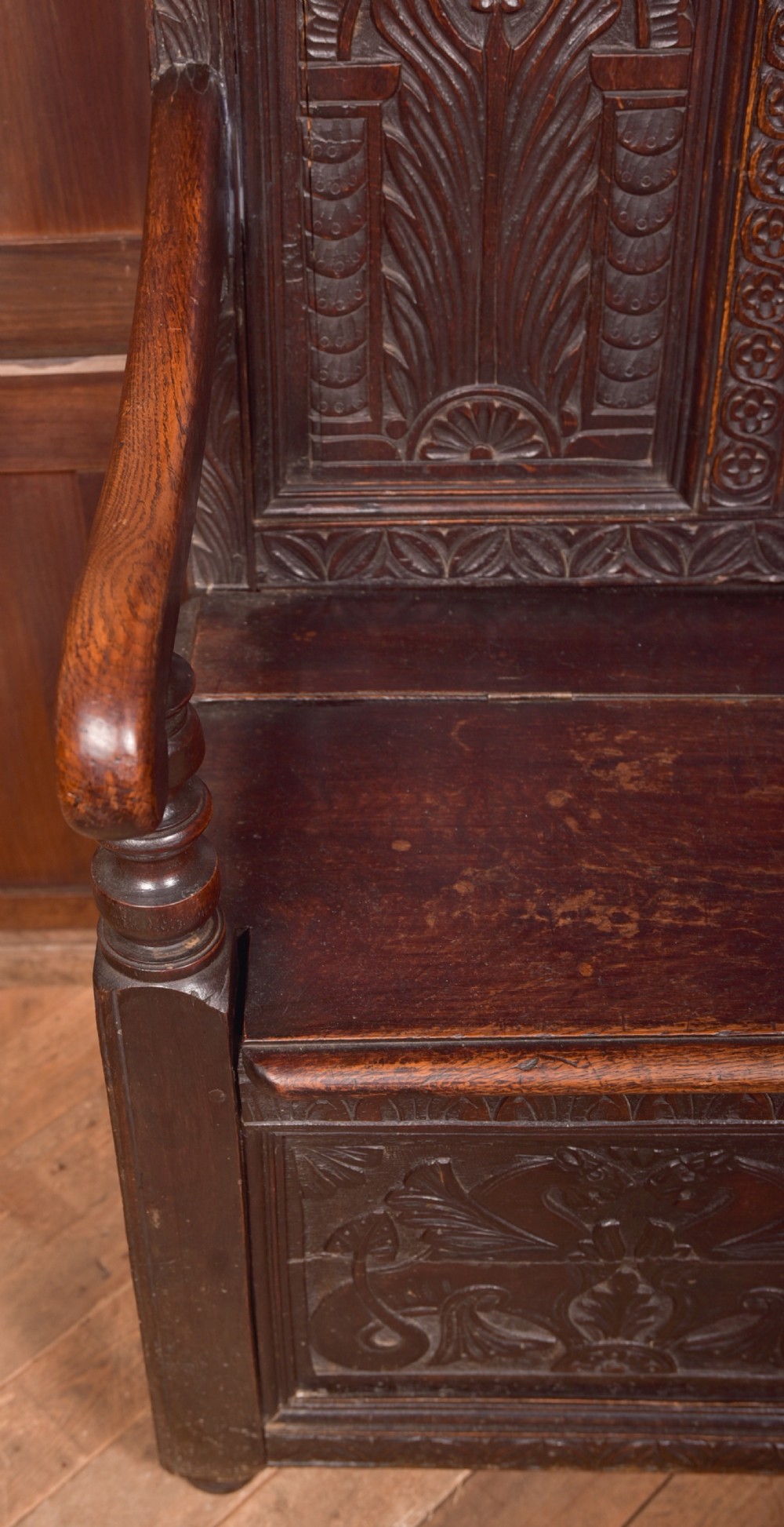 18th Century Oak Monk Bench View VI
