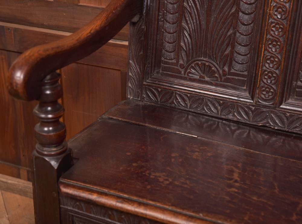 18th Century Oak Monk Bench View VII