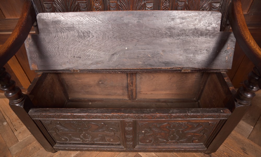 18th Century Oak Monk Bench View X