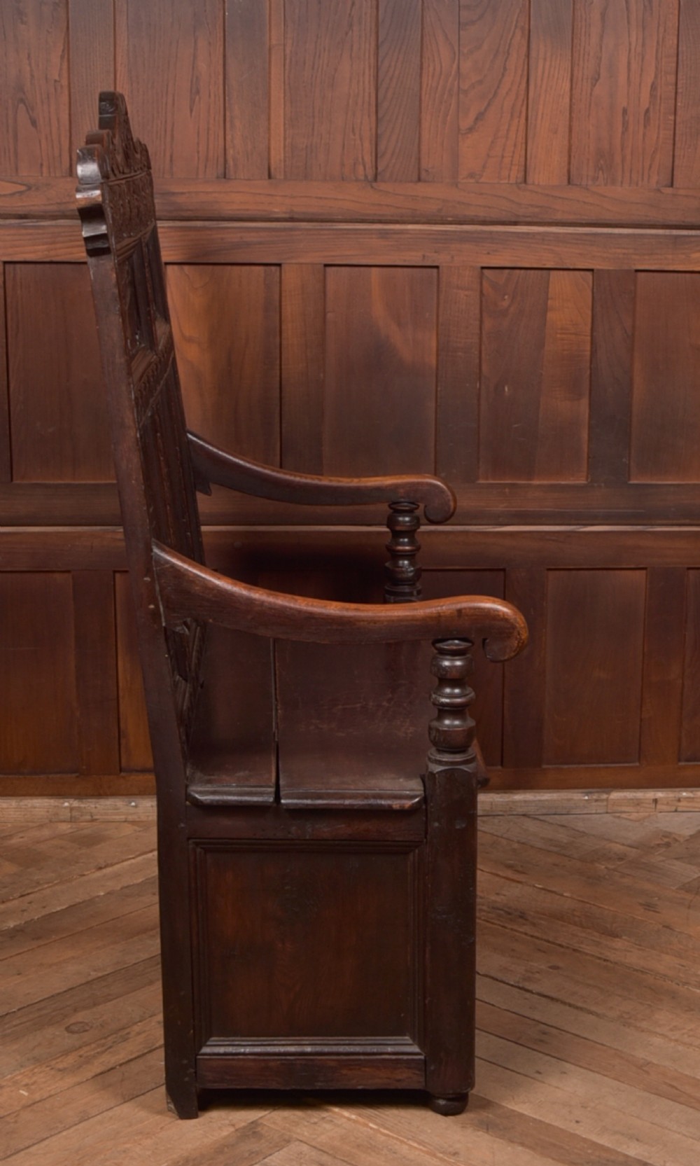 18th Century Oak Monk Bench View XIII
