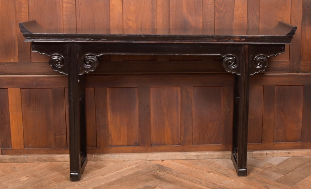 Black Lacquer Chinese Console Table View II