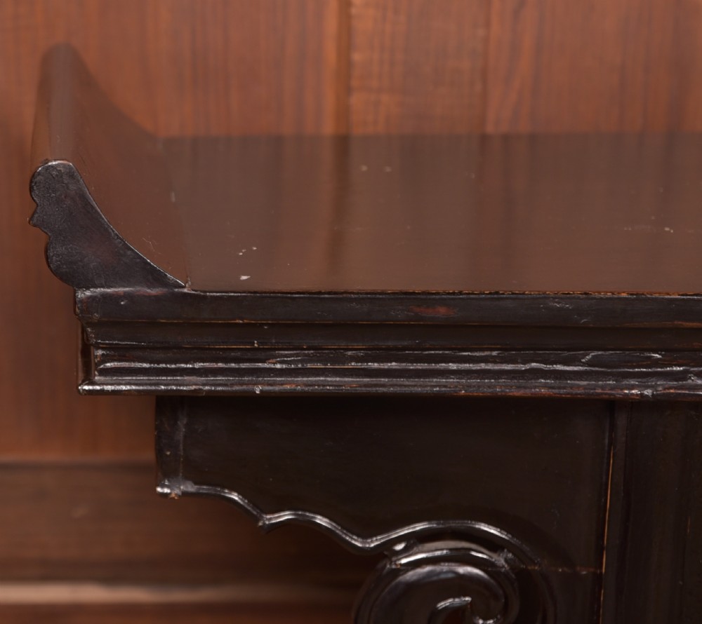 Black Lacquer Chinese Console Table View III