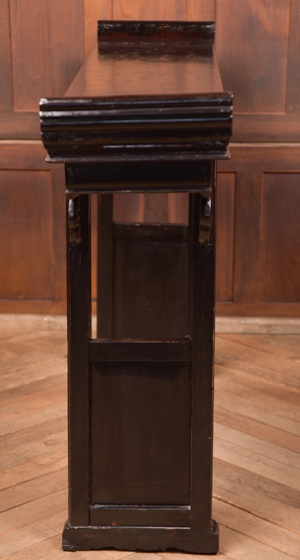 Black Lacquer Chinese Console Table View VI
