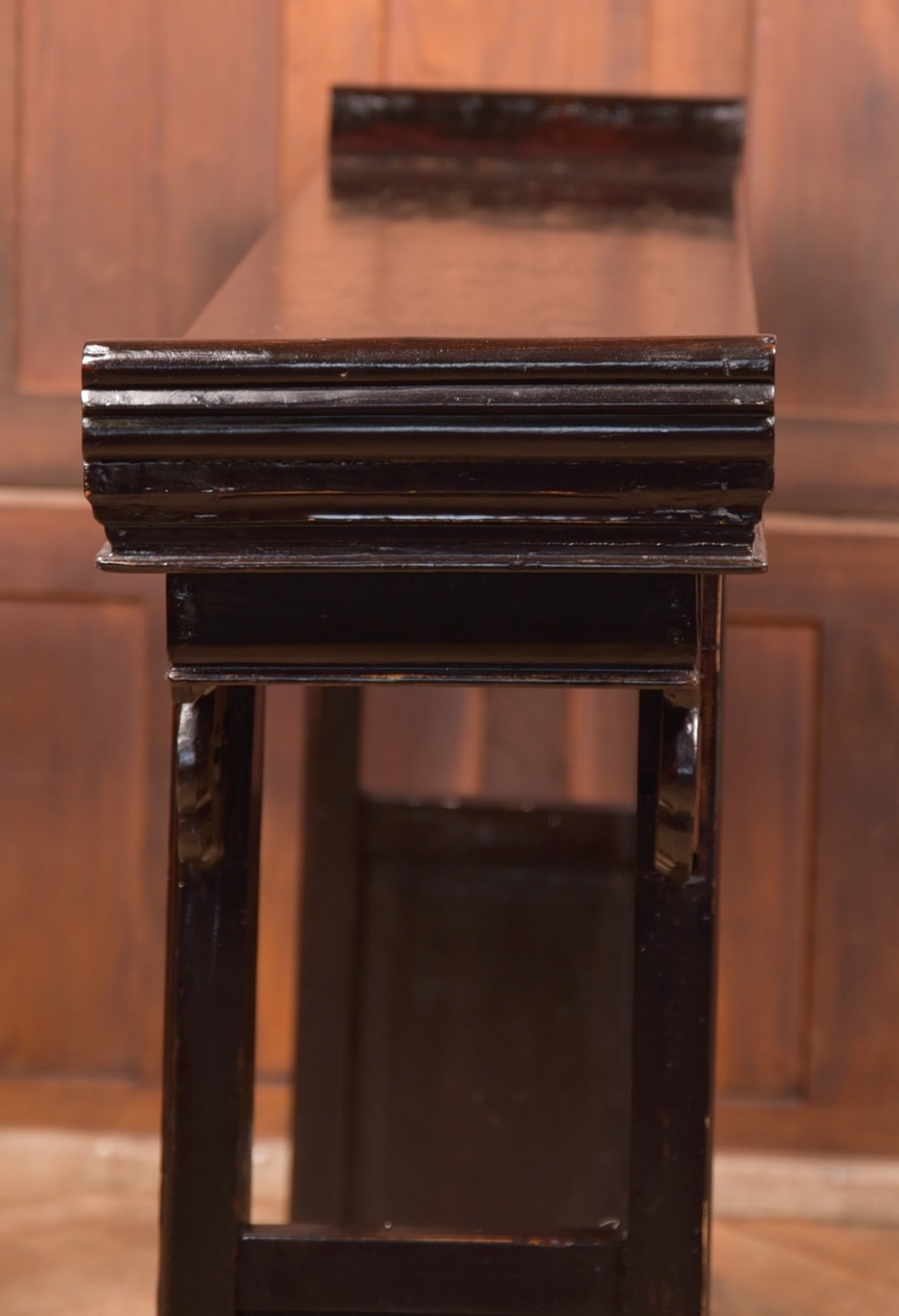 Black Lacquer Chinese Console Table View VII
