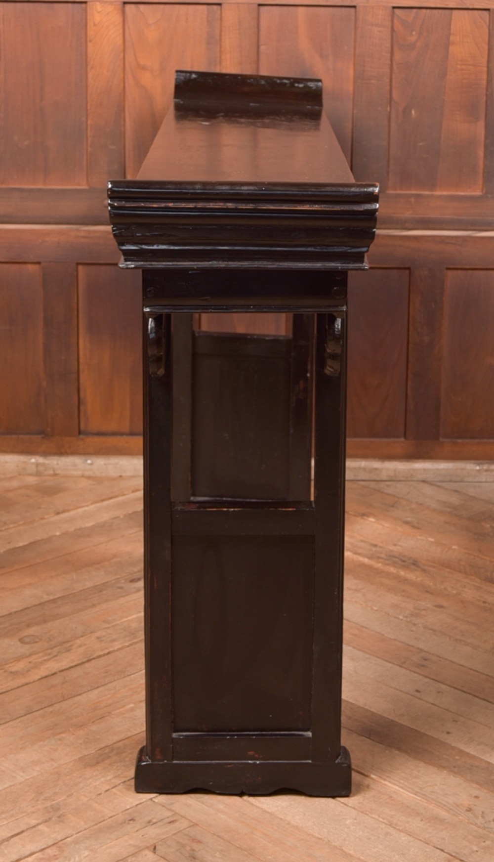 Black Lacquer Chinese Console Table View X