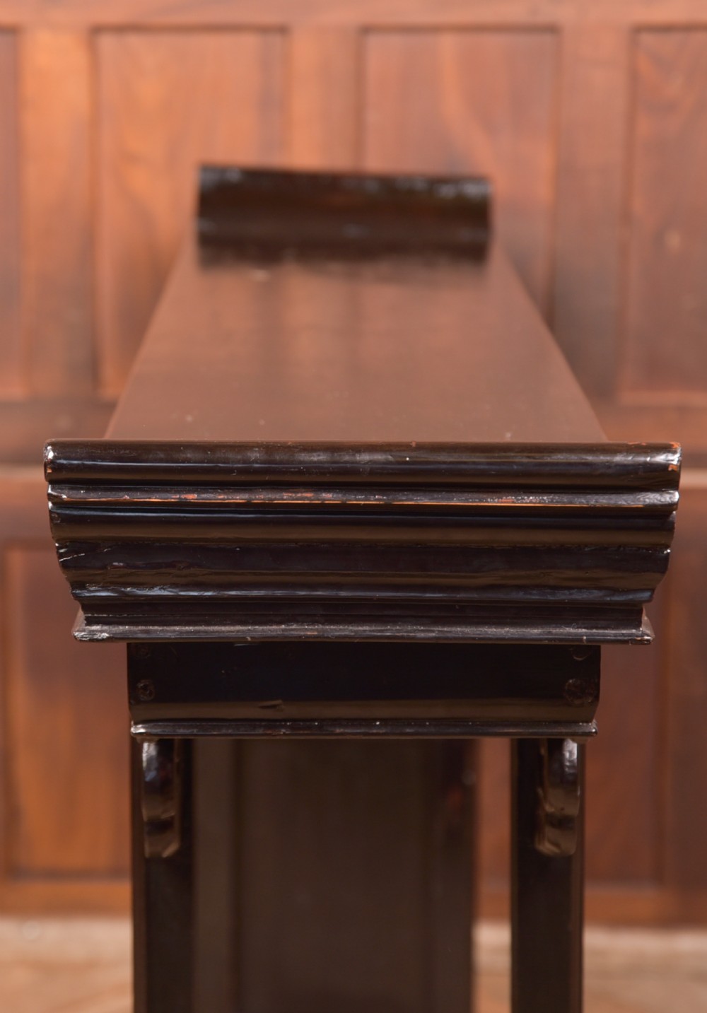 Black Lacquer Chinese Console Table View XI