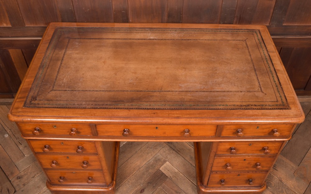 Victorian Knee Hole Writing Desk View V