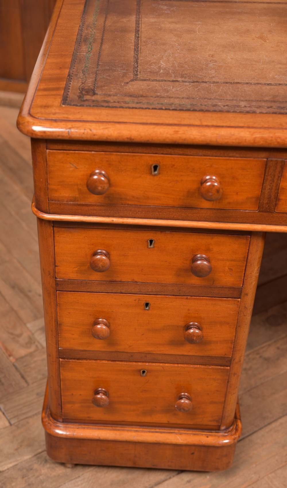 Victorian Knee Hole Writing Desk View VI