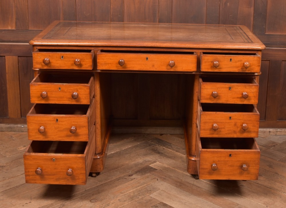 Victorian Knee Hole Writing Desk View IX
