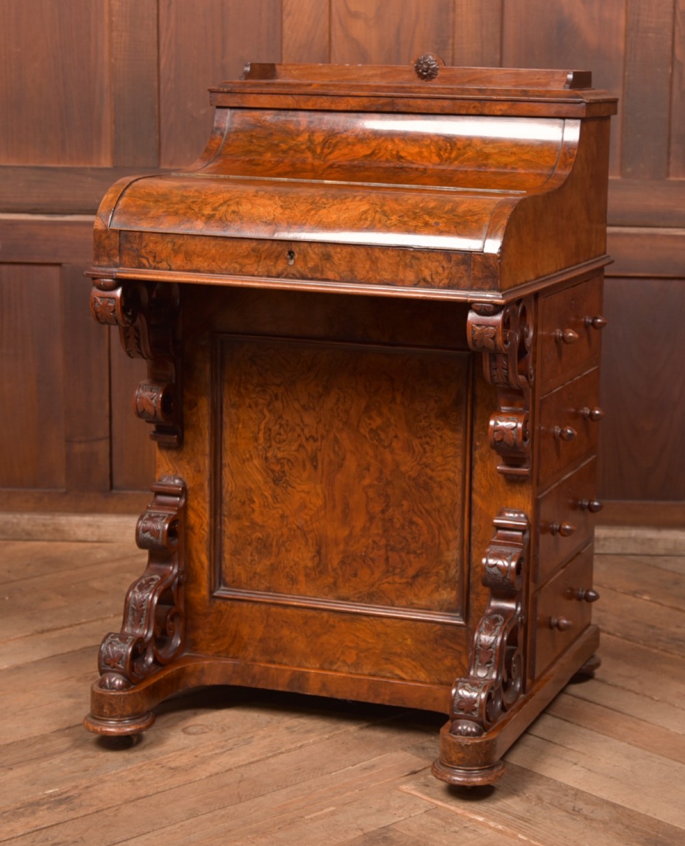 Victorian Walnut Pop Up Piano Davenport