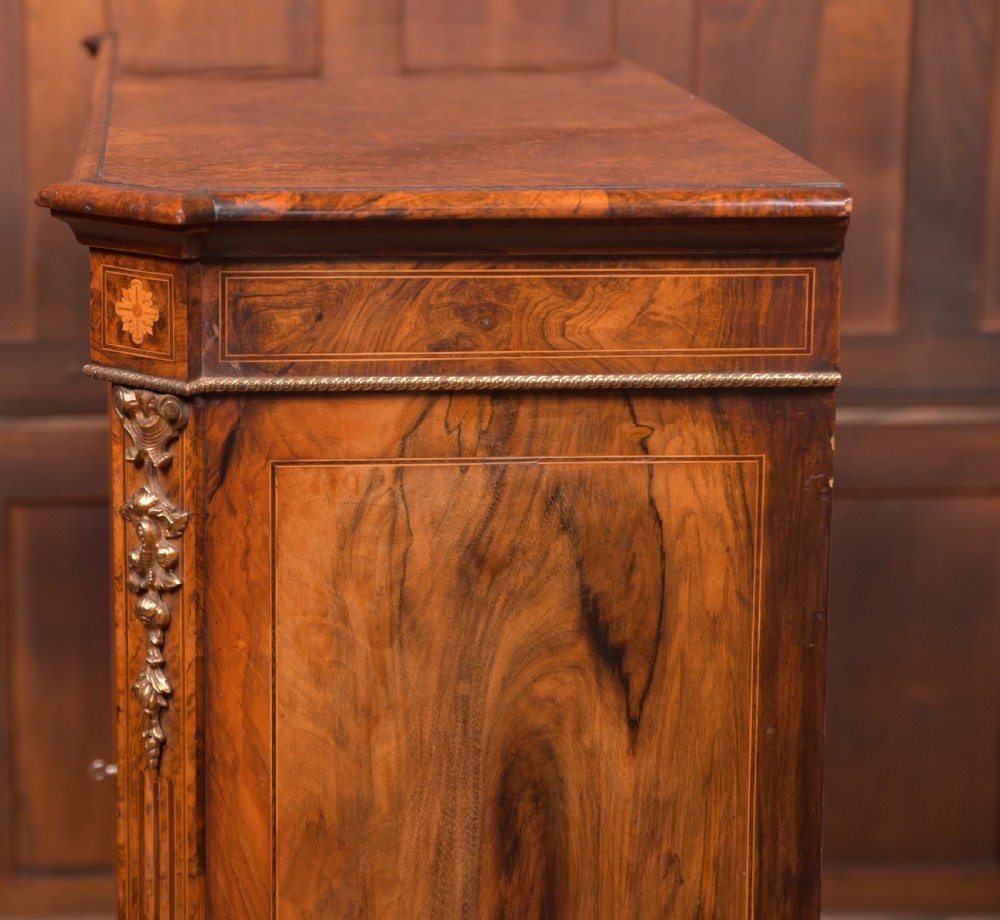 Victorian Walnut Bookcase / Display Cabinet View XVIII