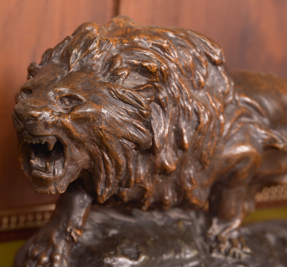 French spelter Lion, T Cartier View II