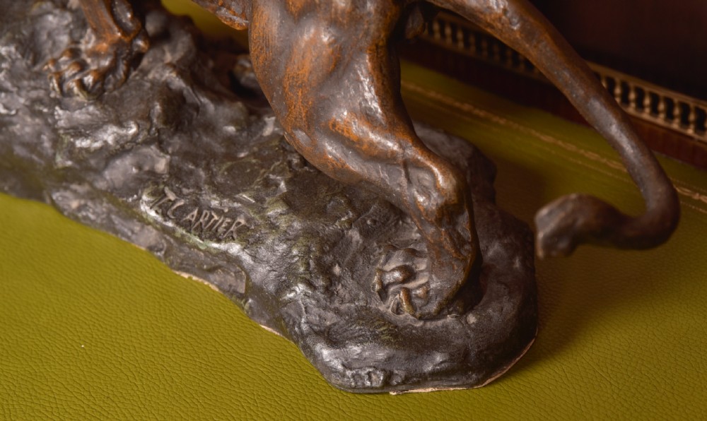 French spelter Lion, T Cartier View IV