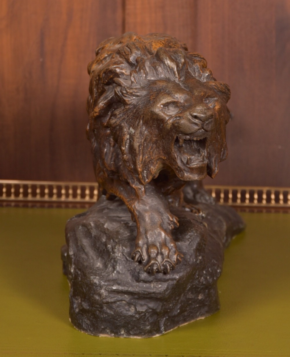 French spelter Lion, T Cartier View IX