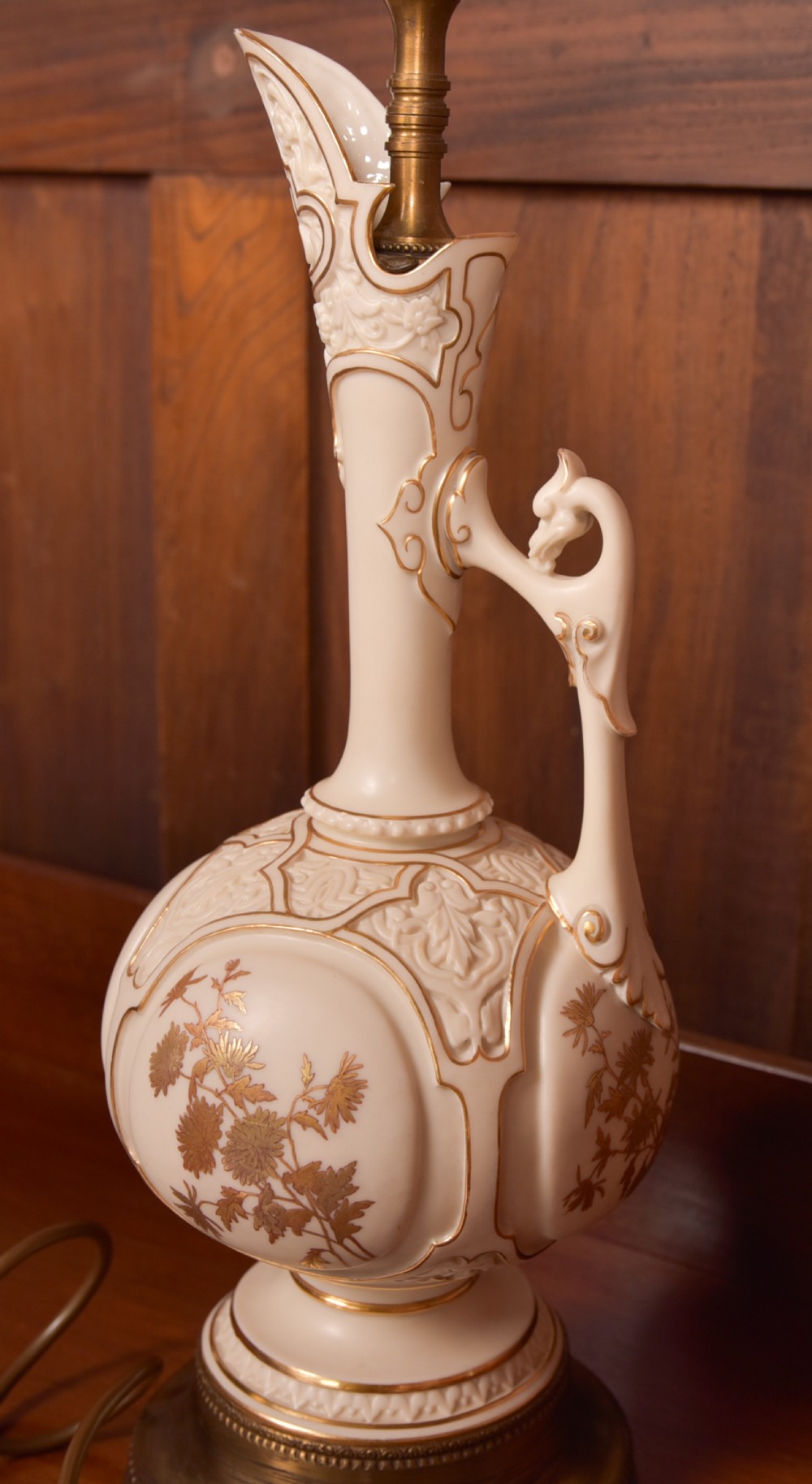Royal Worcester Jug Lamp View XII