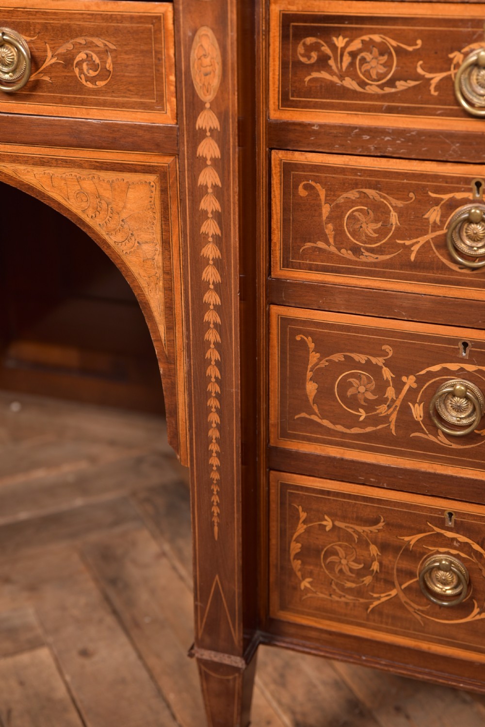  Edwardian Maple & Co Writing Desk  View III