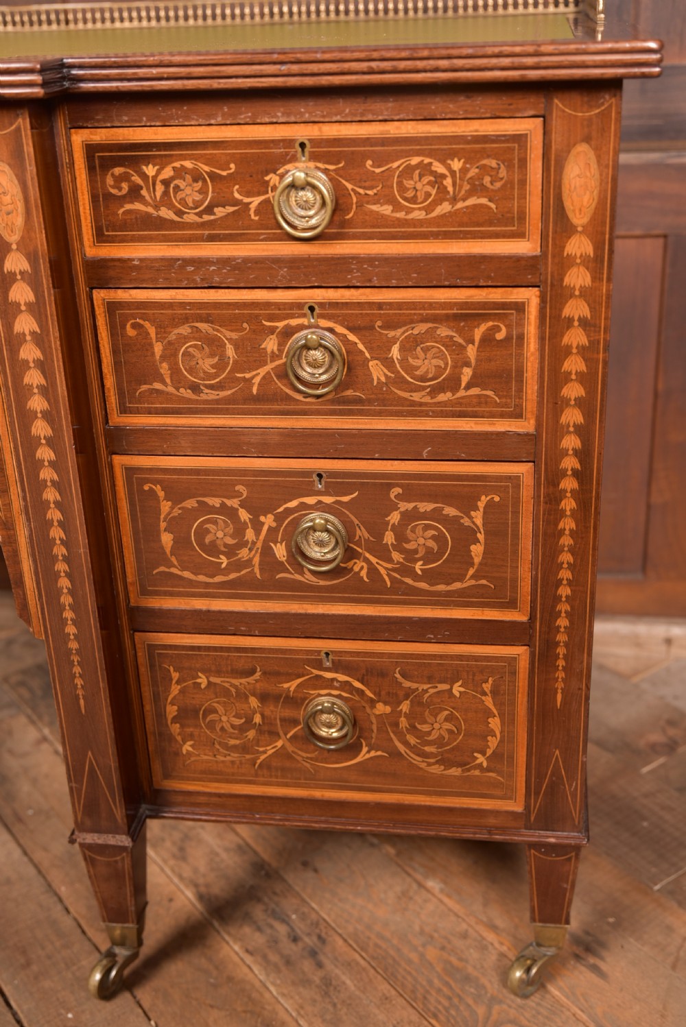 Edwardian Maple & Co Writing Desk  View IV