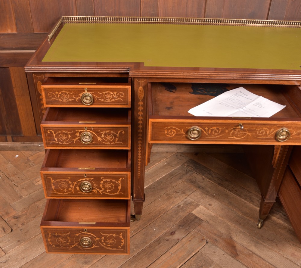  Edwardian Maple & Co Writing Desk  View X