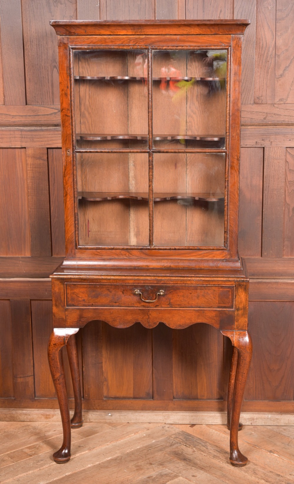 Walnut Display Cabinet