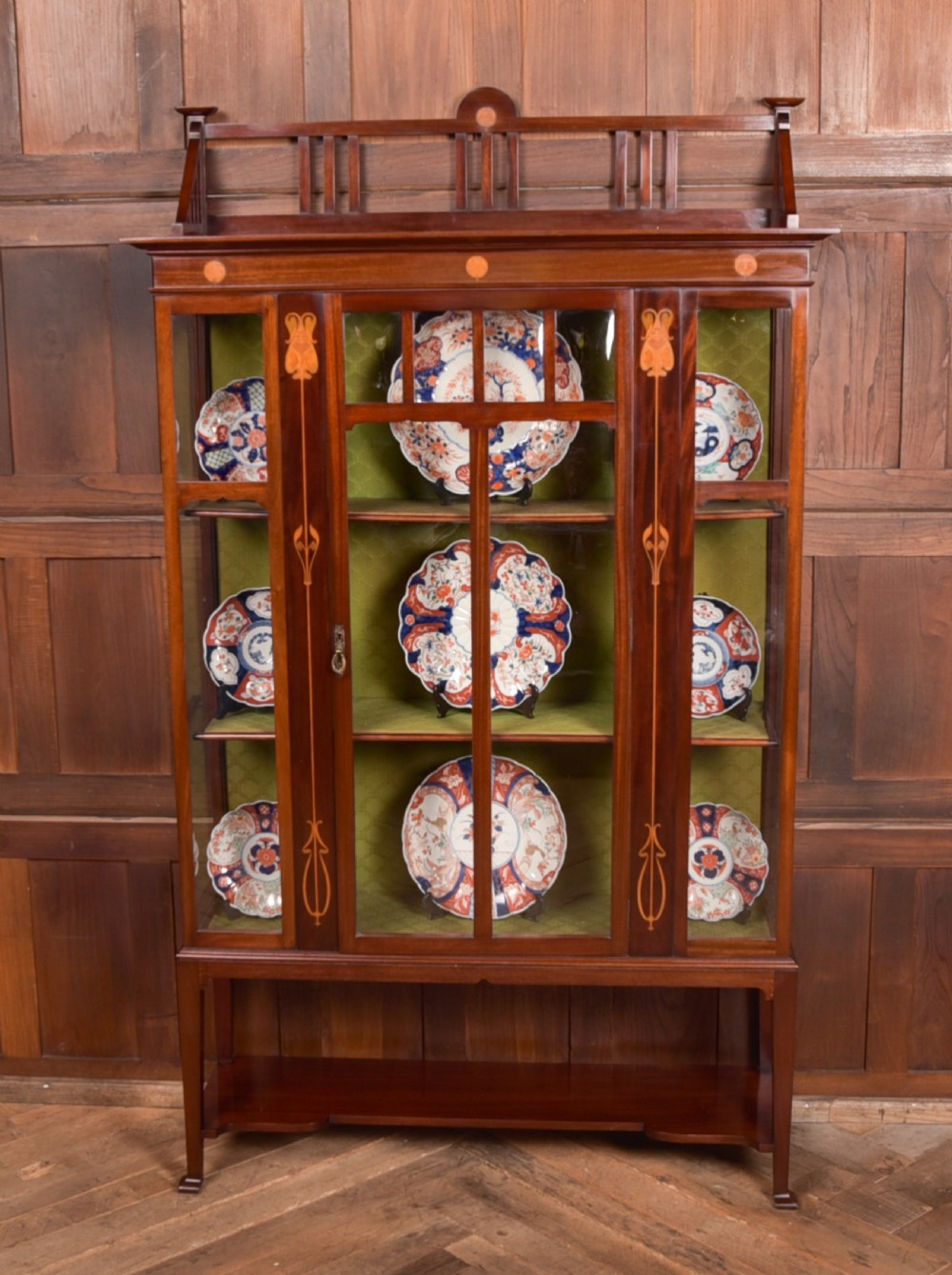 Art Nouveau Mahogany Display Cabinet