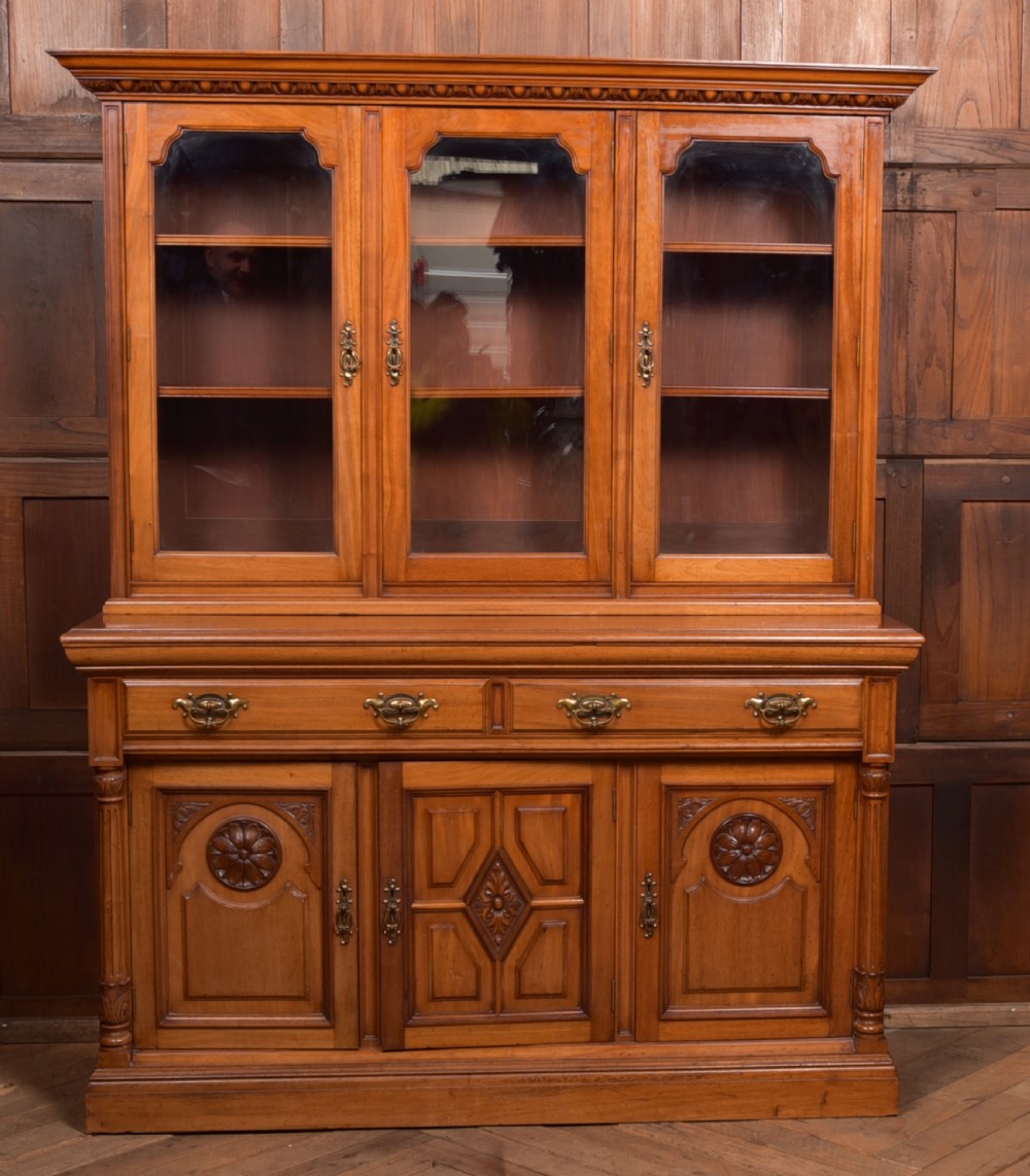 Edwardian Walnut Bookcase View III