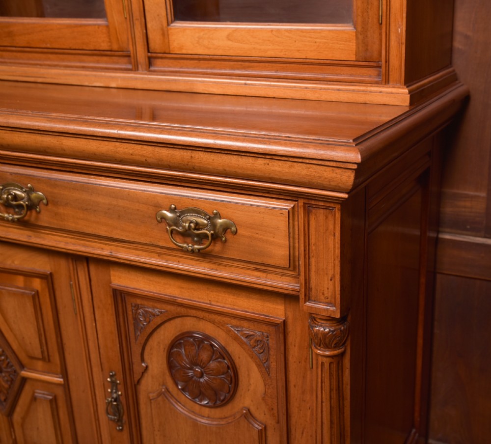 Edwardian Walnut Bookcase View VIII