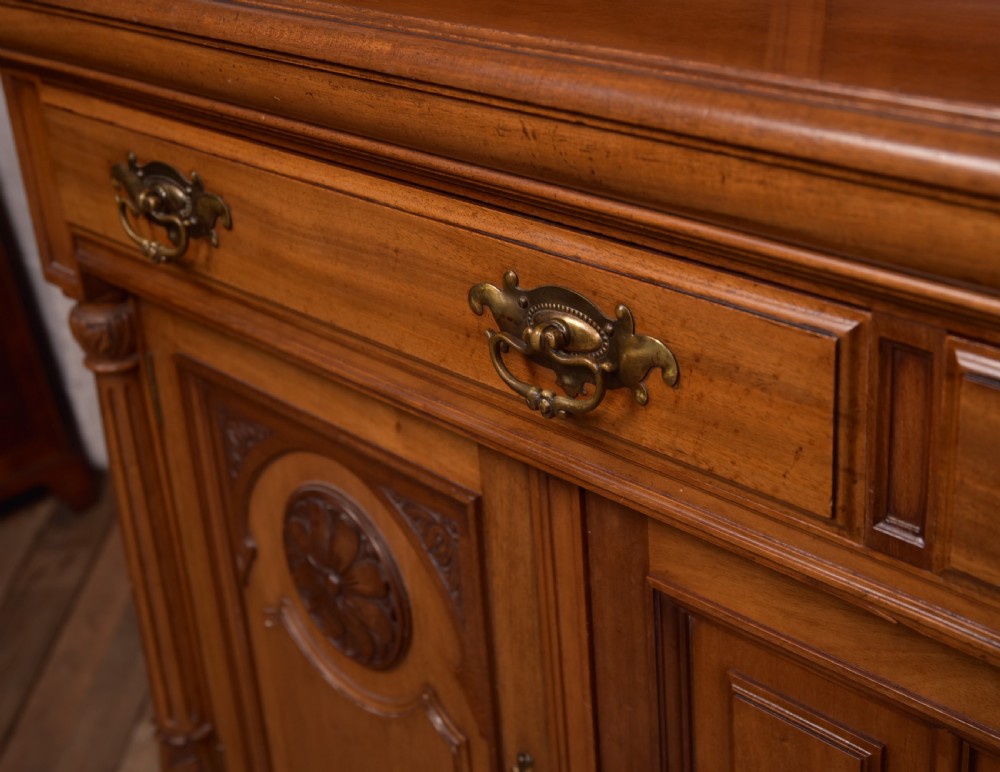 Edwardian Walnut Bookcase View XVIII