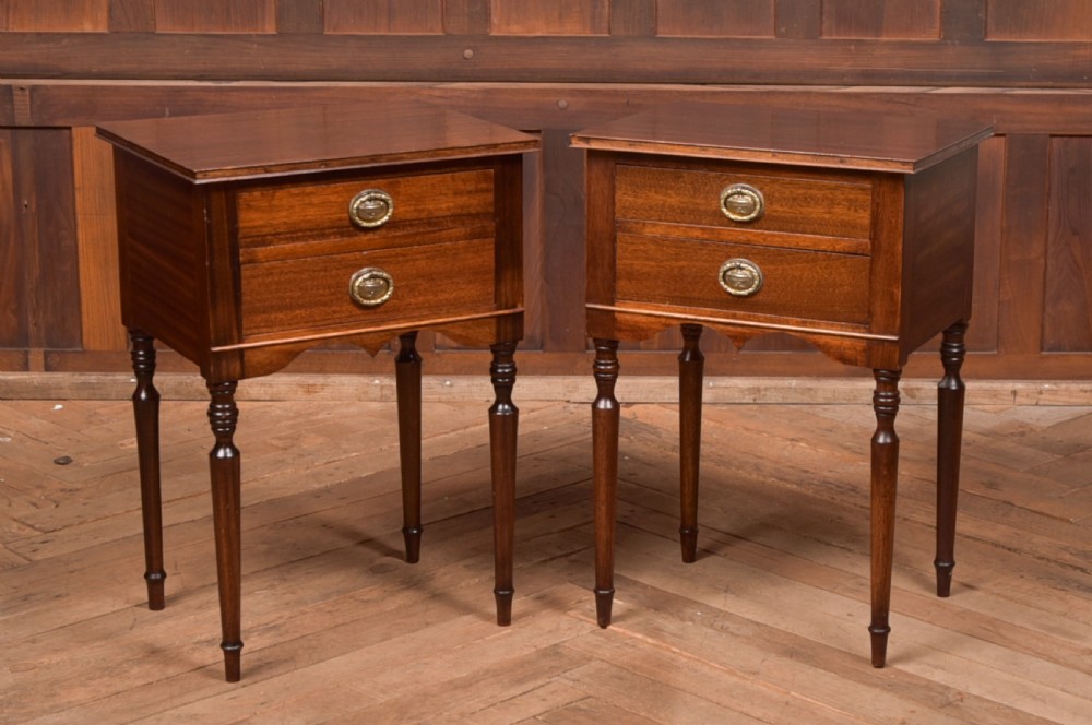 Pair of Mahogany Bedside Cabinets