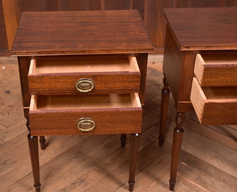 Pair of Mahogany Bedside Cabinets View XIII