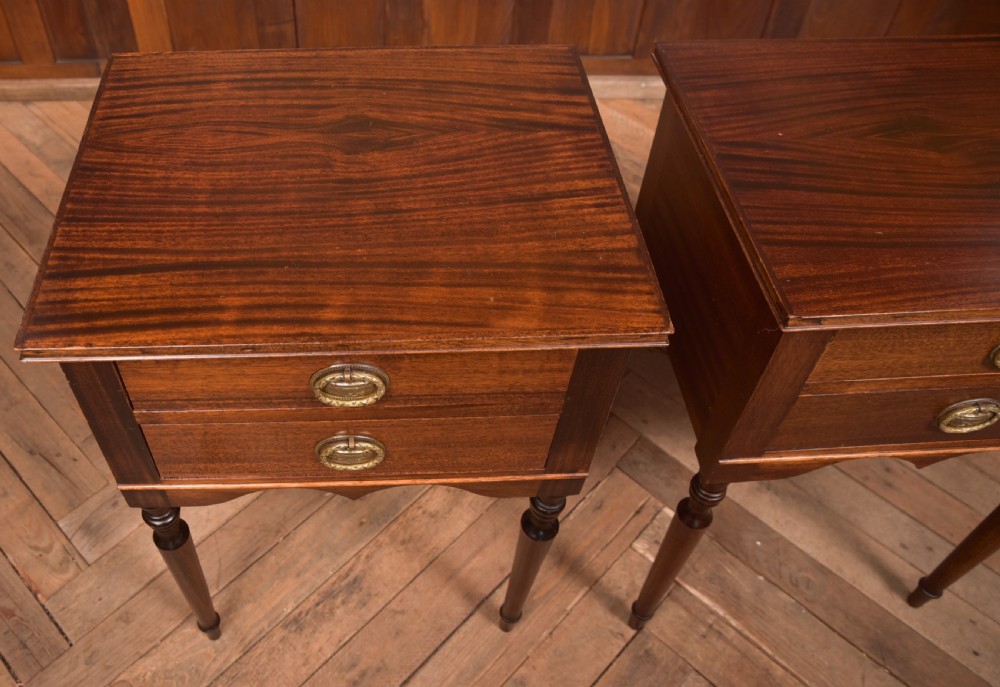 Pair of Mahogany Bedside Cabinets View XV