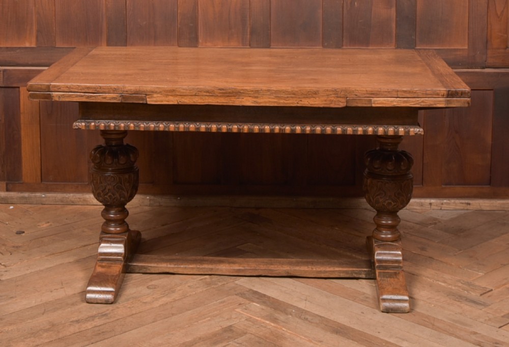Edwardian Oak Pull Out Table