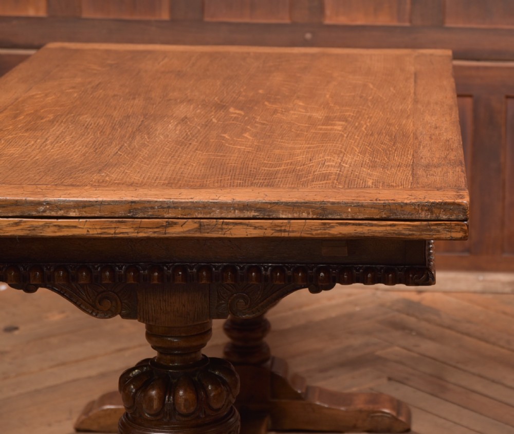Edwardian Oak Pull Out Table View IV