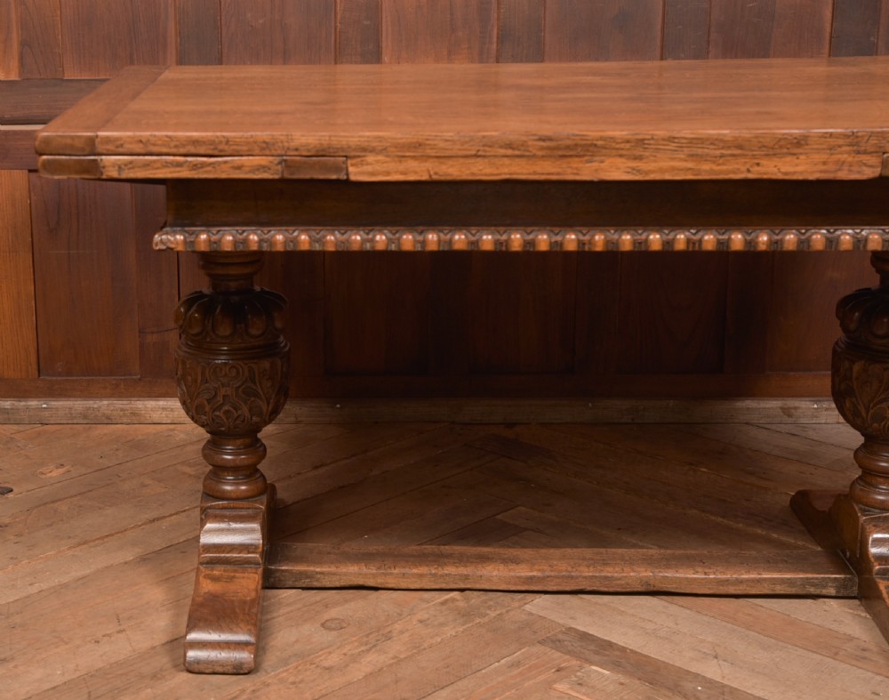 Edwardian Oak Pull Out Table View VI