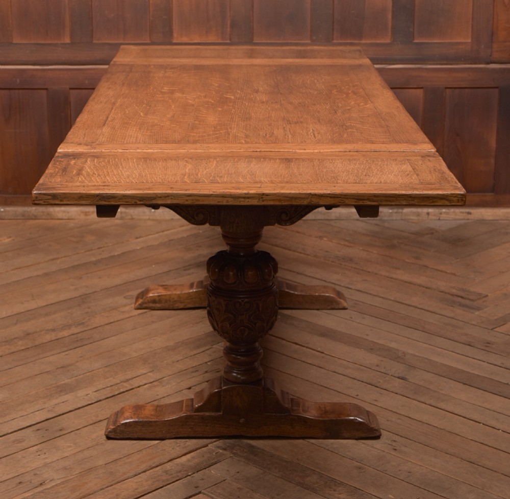 Edwardian Oak Pull Out Table View VIII