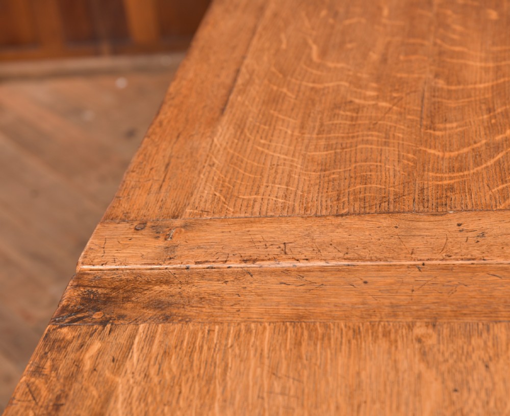 Edwardian Oak Pull Out Table View IX