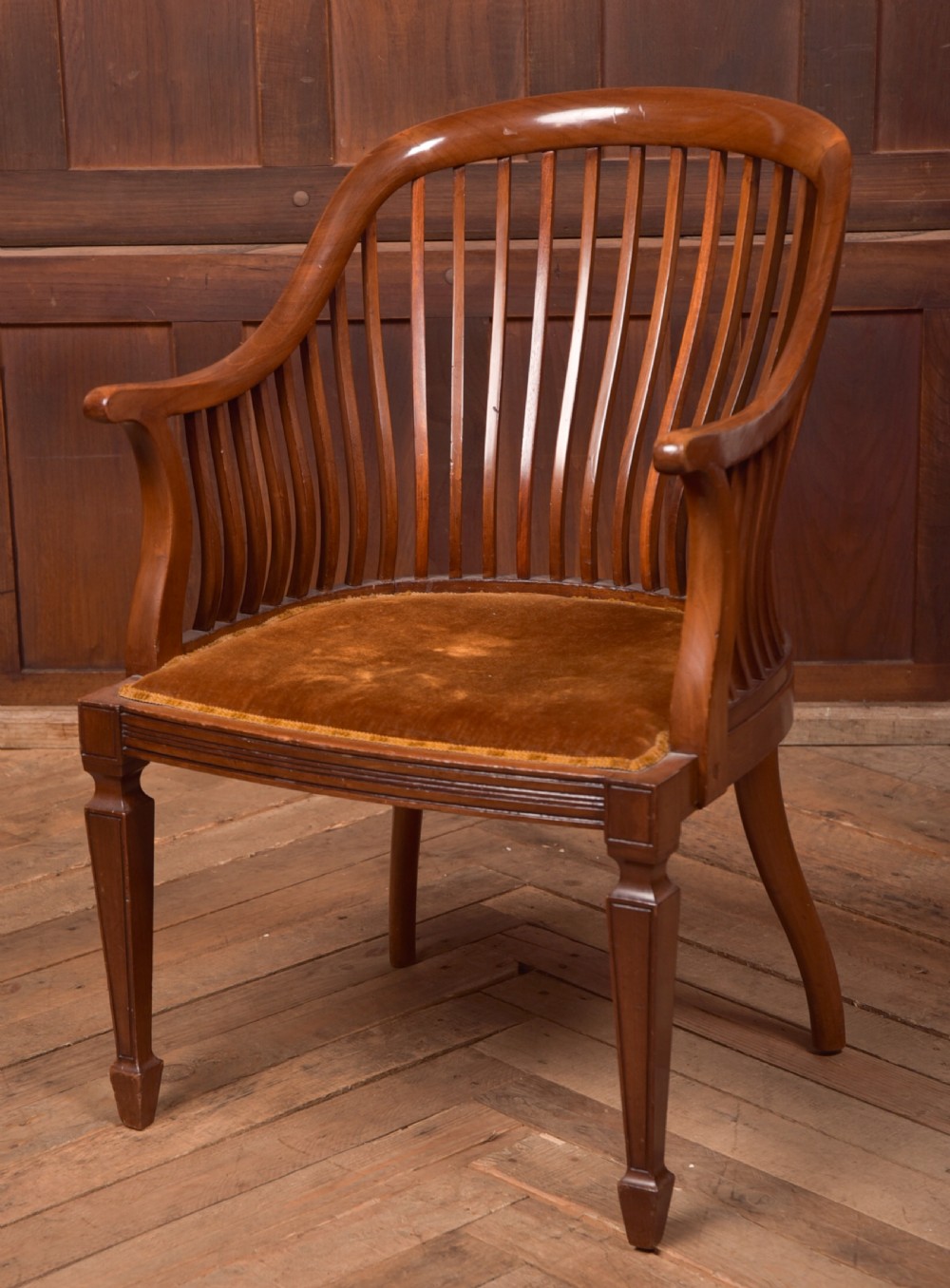 Edwardian Mahogany Elbow Chair