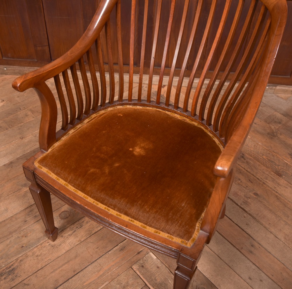 Edwardian Mahogany Elbow Chair View III
