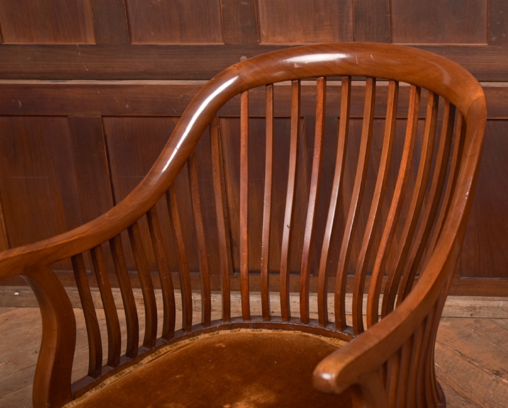 Edwardian Mahogany Elbow Chair View IV