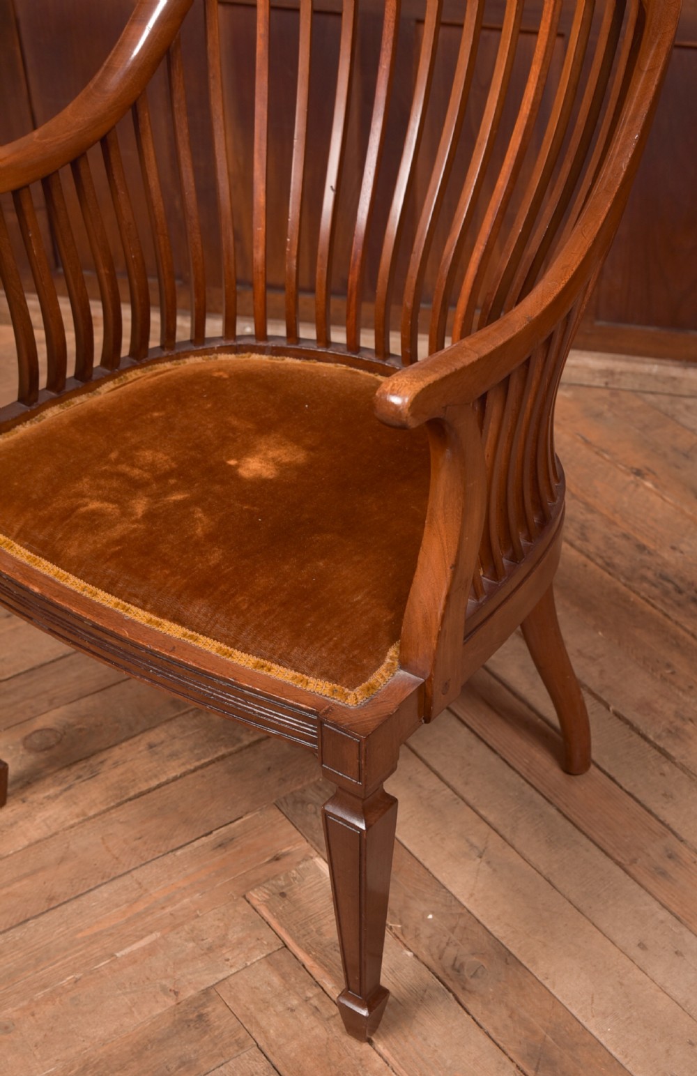 Edwardian Mahogany Elbow Chair View V