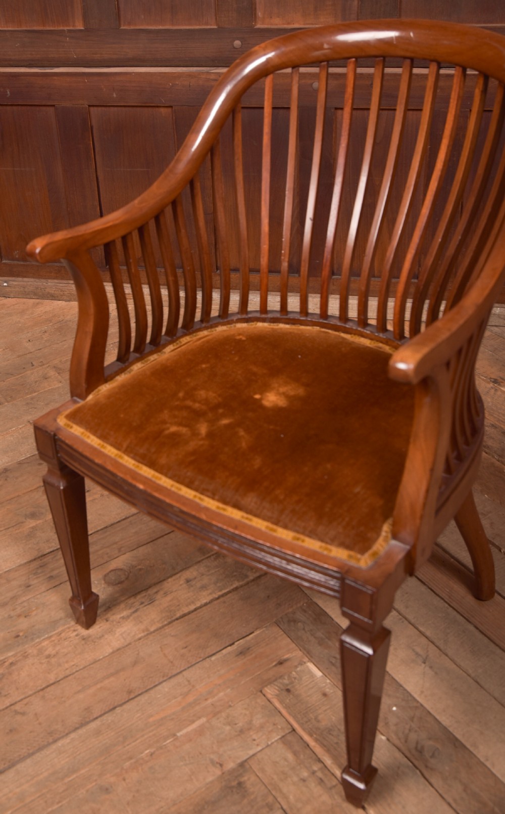 Edwardian Mahogany Elbow Chair View VI