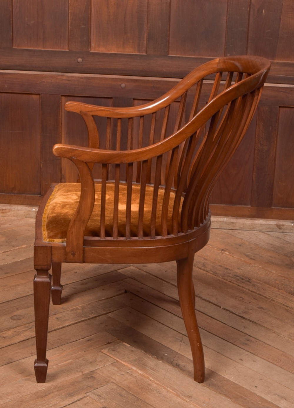 Edwardian Mahogany Elbow Chair View VII