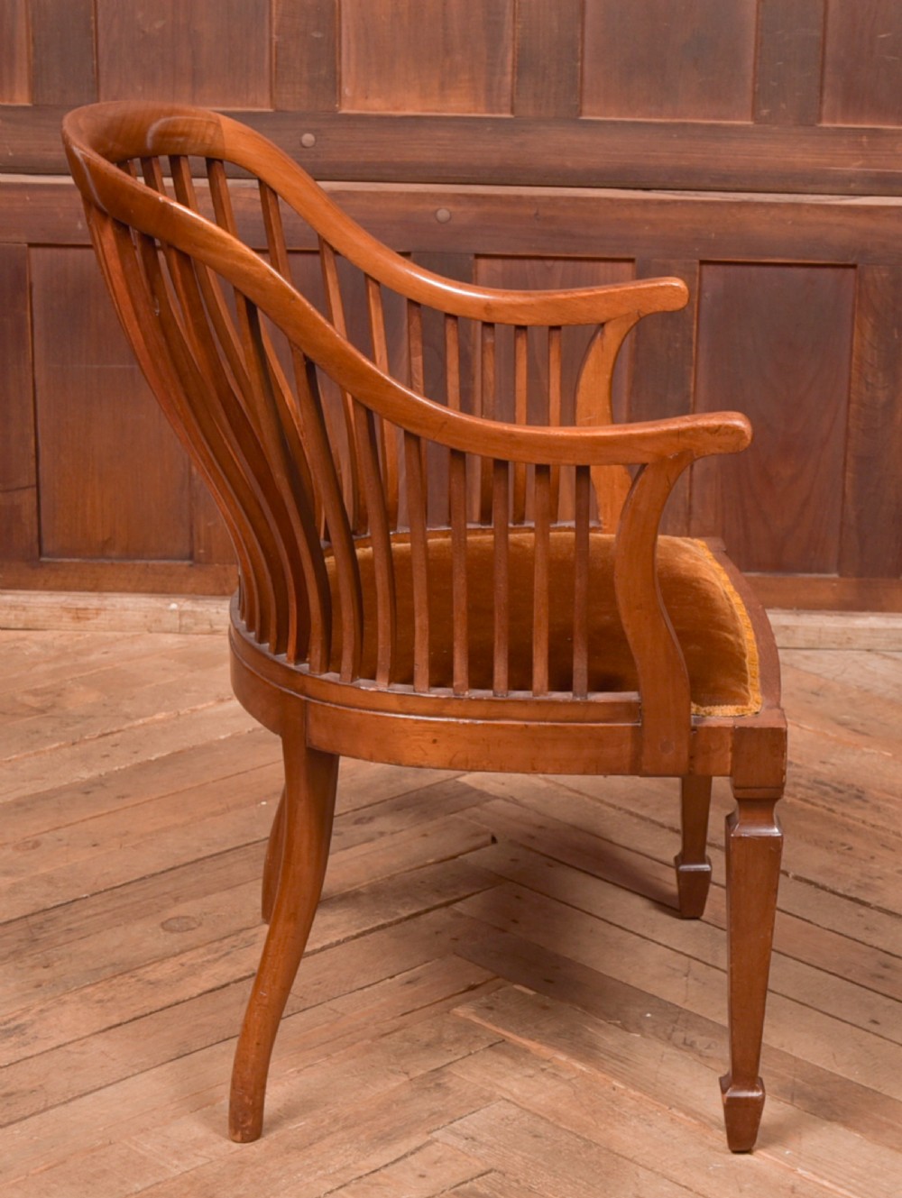Edwardian Mahogany Elbow Chair View IX