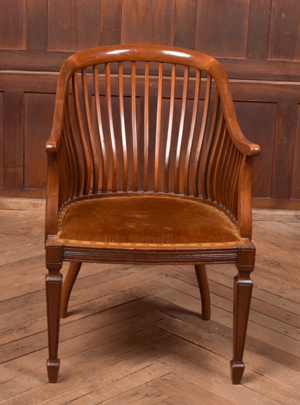 Edwardian Mahogany Elbow Chair View X